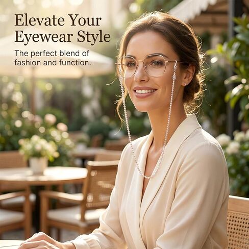 styquenzer 3pcs سلسلة النظارات اللؤلؤ للنساء، سلاسل النظارات مطرز النظارات الشمسية حزام حامل النظارات الأنيقة سلاسل النظارات القراءة الزجاج نظارات التجنيب سلسلة للنساء النظارات الشمسية، قصر النظر الزجاج، 3 ألوان in Kuwait
