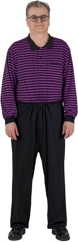 Ovidis Long-Sleeved Dementia Clothes - Alzheimers Anti-Strip Jumpsuit with Back-Zipper for Elderly Men - James in Kuwait