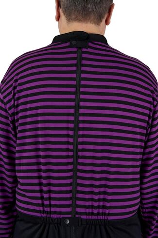 Ovidis Long-Sleeved Dementia Clothes - Alzheimers Anti-Strip Jumpsuit with Back-Zipper for Elderly Men - James in Kuwait