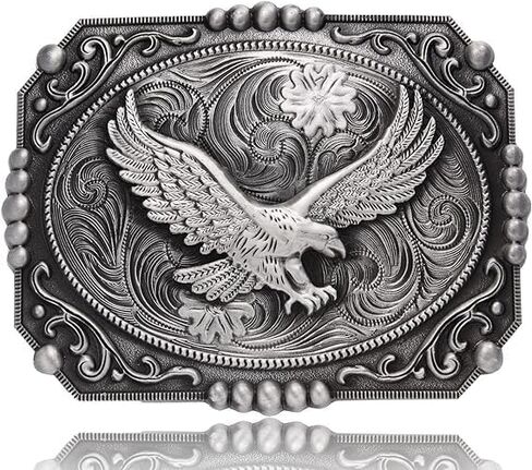 Soaring Eagle Belt Buckle for Men Western Cowboy Texas Rodeo Belt Buckle Gifts for Halloween Christmas in Saudi Arabia