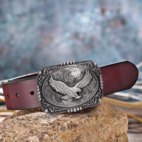 Soaring Eagle Belt Buckle for Men Western Cowboy Texas Rodeo Belt Buckle Gifts for Halloween Christmas in Saudi Arabia
