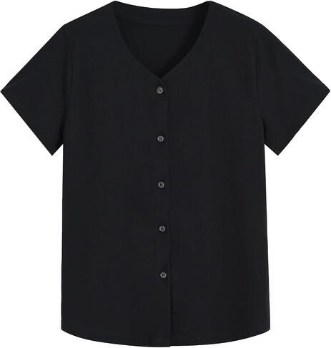 Latuza Women's Cotton Pajama Top Button Up Pj Shirt in Kuwait