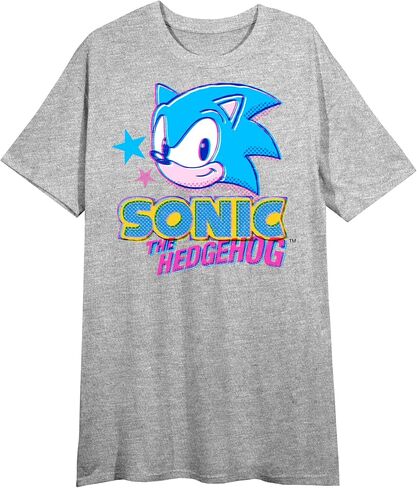 قميص نوم نسائي من Bioworld Sonic the Hedgehog باللون الرمادي المنقط in Kuwait