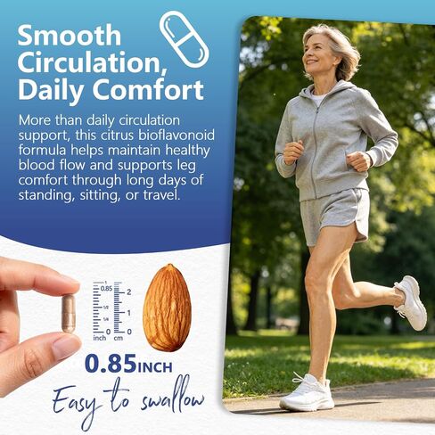 Diosmin Hesperidin 1000mg, High Potency Citrus Bioflavonoids Standardized to 81% Diosmin & 9% Hesperidin, Vein Support & Healthy Circulation, Made in USA, 90 Capsules in Kuwait