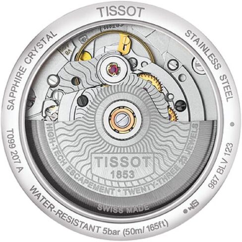ساعة تيسوت للنساء Tissot Chemin des Tourelles Powermatic 80 Lady 316L بهيكل من الفولاذ المقاوم للصدأ أوتوماتيكية، رمادي، ستانلس ستيل، 16 (T0992071111800) in Kuwait