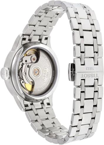 ساعة تيسوت للنساء Tissot Chemin des Tourelles Powermatic 80 Lady 316L بهيكل من الفولاذ المقاوم للصدأ أوتوماتيكية، رمادي، ستانلس ستيل، 16 (T0992071111800) in Kuwait
