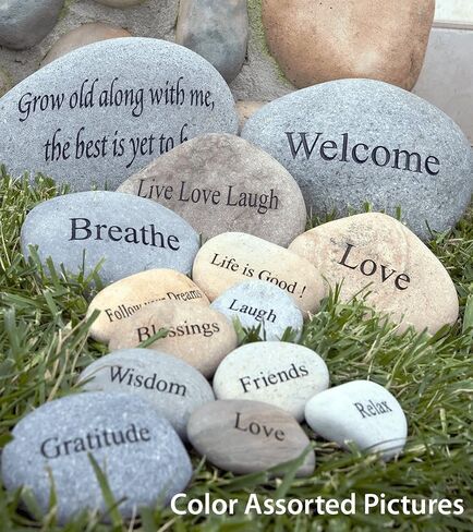 Imagine Engraved StoneInspirational Sandblast, Perfect Gorgeous Unique Gift Ideas, Natural Beach Pebble Rock in Saudi Arabia