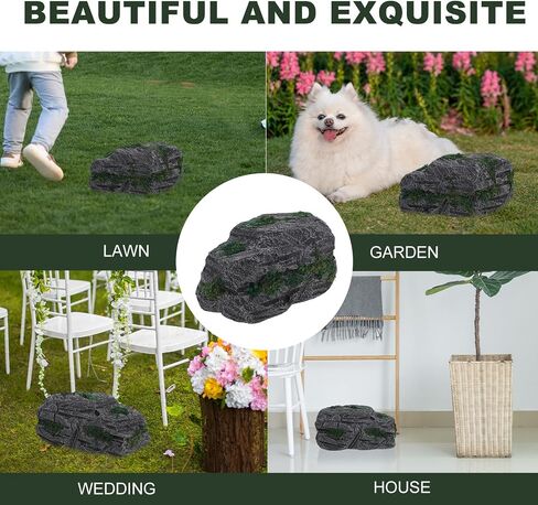 CALLARON Artificial Landscape Rocks, Realistic Fake Stone, Faux Decorative Stone, Fake Prop for Garden Landscape & Table Decor, Wedding Stage Display, Photography Prop, Centerpiece & Vase Filler in Kuwait