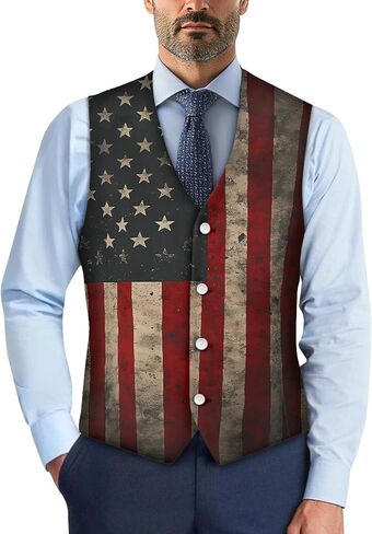 TOADDITDO V- Neck Suit Vest for Men Business Formal Dress Waistcoat Button Down Vests for Tuxedo in Saudi Arabia