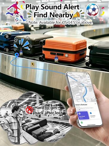 Luggage Tags Built-in Anti-Loss Tracker, Luxury Leather Luggage Tags for Suitcase, Travel Bags, Backpacks, Travel Organizer for Lost Baggage Prevention (Landmark) in Kuwait