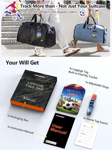 Luggage Tags Built-in Anti-Loss Tracker, Luxury Leather Luggage Tags for Suitcase, Travel Bags, Backpacks, Travel Organizer for Lost Baggage Prevention (Landmark) in Kuwait