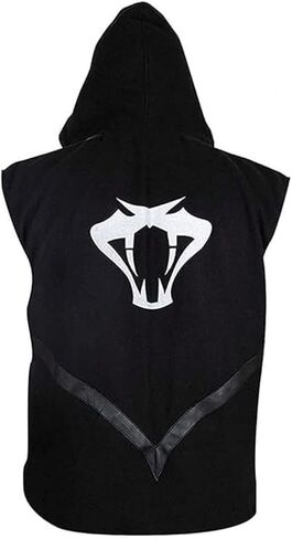RKO Wrestler Randy Black Cotton Wrestling Hoodie Hooded Orton Vest Men in Saudi Arabia