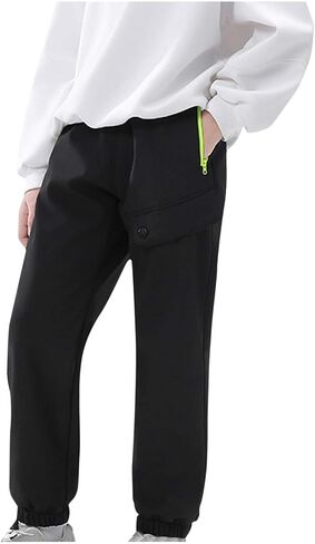 Girls Novelty Cargo Pants 2025 Trendy Waterproof Windproof Elastic Waist Pants Spring Baggy Comfy Cinch Bottom Pants in Saudi Arabia