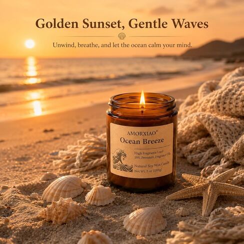 6 Pack Scented Candles for Home Scented: Soy Candles for Women Men, 42oz 300H Burning Aromatherapy Candle Set, Jar Candle Gift Set for Birthday, Scents of Eucalyptus/Sage/Cherry/Ocean/Melon/Vanilla in Saudi Arabia