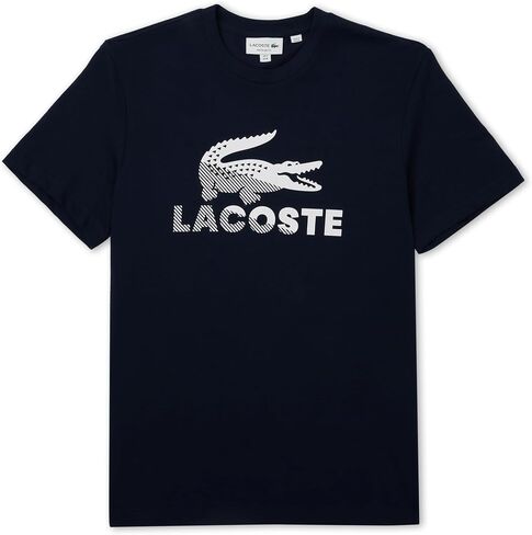 Lacoste Men's Regular Fit Graphic Jersey Blend T-Shirt in Kuwait