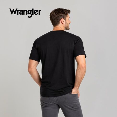 Wrangler Big and Tall T-Shirts for Men, 3 Pack Cotton Men Big and Tall T Shirt, Relaxed Fit Mens Tees in Kuwait