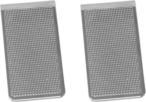 Set of 2 Chrome-Plated Stainless Steel Money Clips in Silver (Bronze Victorian Scroll) in Kuwait