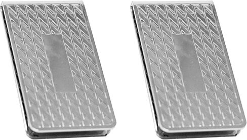 Set of 2 Chrome-Plated Stainless Steel Money Clips in Silver (Bronze Victorian Scroll) in Kuwait