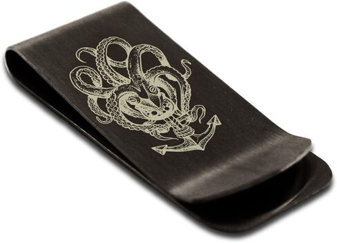 Stainless Steel Nautical Octopus Anchor Money Clip Credit Card Holder in Kuwait