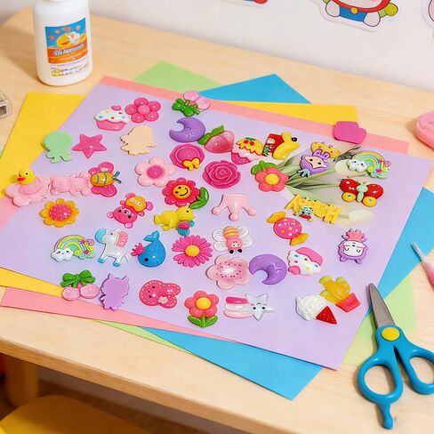 Assorted Flatback Resin Buttons Flat Back Scrapbooking DIY Craft Scrapbooking Embellishments (Assorted Cakes) in Saudi Arabia