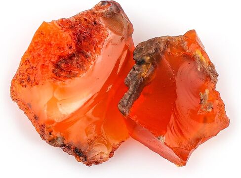 (2pcs) Natural Raw Mexican Fire Opal Gemstone, Wholesale Rough Stones, DIY Crafts, Loose Rock Supplies, DIY Jewelry Making, Healing Crystals, October Birthstone, Gem Collection in Saudi Arabia