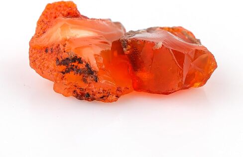 (2pcs) Natural Raw Mexican Fire Opal Gemstone, Wholesale Rough Stones, DIY Crafts, Loose Rock Supplies, DIY Jewelry Making, Healing Crystals, October Birthstone, Gem Collection in Saudi Arabia
