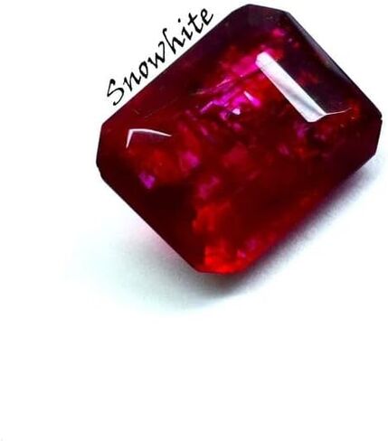 Natural Red Beryl Bixbite 11 Carat Rare Certified Gemstone Emerald Cut Intense Deep Red High-End Loose Gem in Kuwait