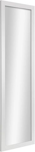 Over The Door Full Length Mirror 14.25" x 50.25" – Space Saving Wall-Free Door Mirror for Dorm Bedroom Apartment, Stable Hanging System, Damage-Free Easy Installation in Kuwait