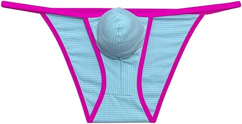 Men's String Cheeky Briefs Bulge Pouch Enhancing Underpants Breathable Bikini Underwear Skimpy Briefs in Kuwait