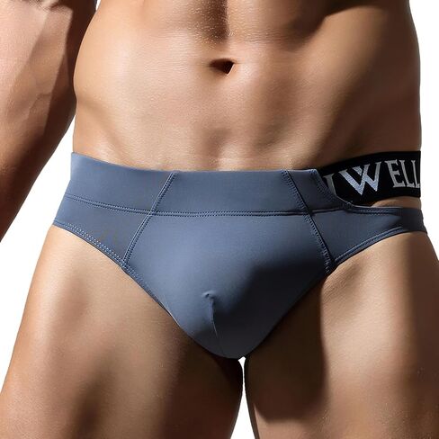 FEOYA Men's Sexy Bikini Briefs Low Rise Pouch Panties Underwear Stretchy Thong Underpants in Kuwait
