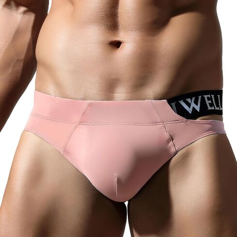 FEOYA Men's Sexy Bikini Briefs Low Rise Pouch Panties Underwear Stretchy Thong Underpants in Kuwait
