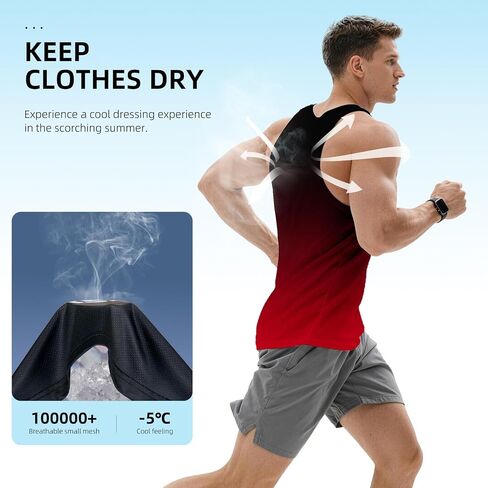 Mens Tank Tops Summer Beach UPF 50+ Quick Dry Graphic Sleeveless Workout Shirts Hawaiian Tank Tops for Men in Saudi Arabia