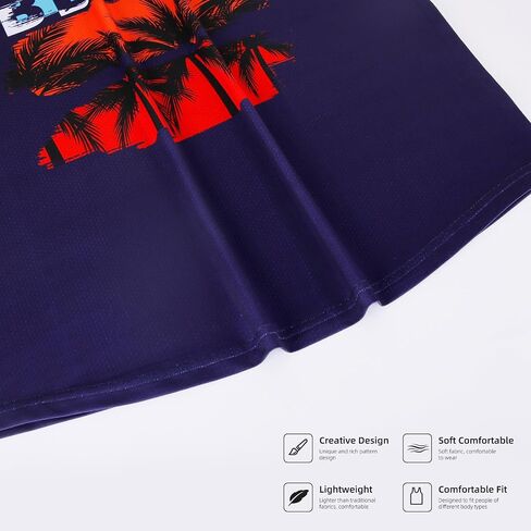 Mens Tank Tops Summer Beach UPF 50+ Quick Dry Graphic Sleeveless Workout Shirts Hawaiian Tank Tops for Men in Saudi Arabia