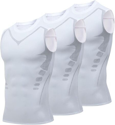 Men's Compression Shirt Vest, Quick-Dry Breathable Sleeveless Shirts, Feel The Power of Confidence, Shape & Control in Saudi Arabia