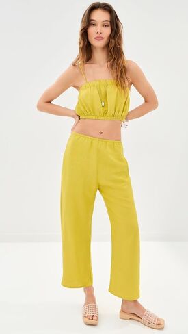 LE BOP Women's Kelsey Linen Pants in Kuwait