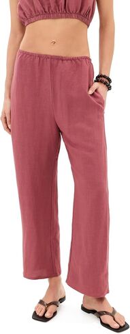 LE BOP Women's Kelsey Linen Pants in Kuwait