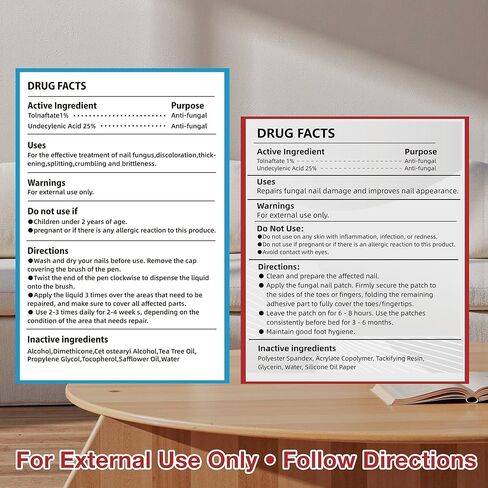 Toenail Fungus Treatment Extra Strength - DR.RAPID Toenail Fungus Treatment Pen & Fungal Nail Patches, Day and Night Fungal Nail Treatment Set, Ideal for Nail Repair for Damaged Nails Toenail Fungus in Kuwait