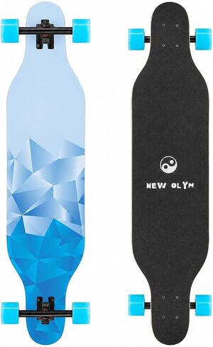 41'' Longboard Skateboard 8 Layer Canadian Maple Drop Through Longboards for Youths Beginners in Saudi Arabia