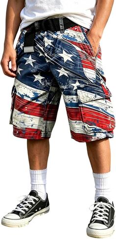 American Flag Shorts Boys Cargo 250th Anniversary 4th of July Independence Day USA 1776-2026 Patriotic Pants in Kuwait