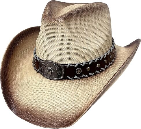 Wildarms Western Cowboy Hat Cowgirl Hat for Women Men - Wide Brim Paper Straw Outdoor Country Hat in Kuwait