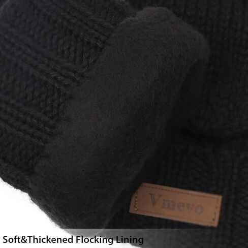 ViGrace Winter Knitted Convertible Fingerless Gloves Wool Mittens Warm Mitten Glove for Women and Men in Saudi Arabia