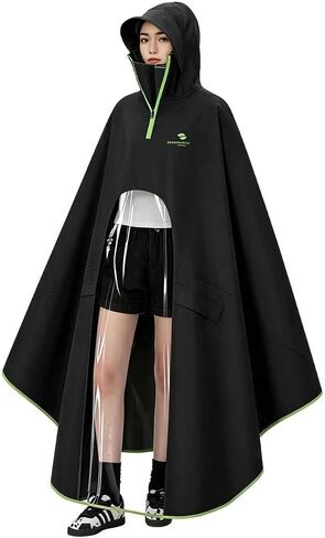Waterproof Lightweight Rain Poncho for Adults, Long Raincoat Rain Gear, Unisex Ponchos for Men & Women in Saudi Arabia