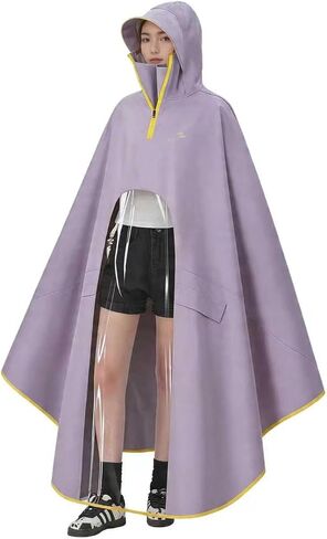 Waterproof Lightweight Rain Poncho for Adults, Long Raincoat Rain Gear, Unisex Ponchos for Men & Women in Saudi Arabia