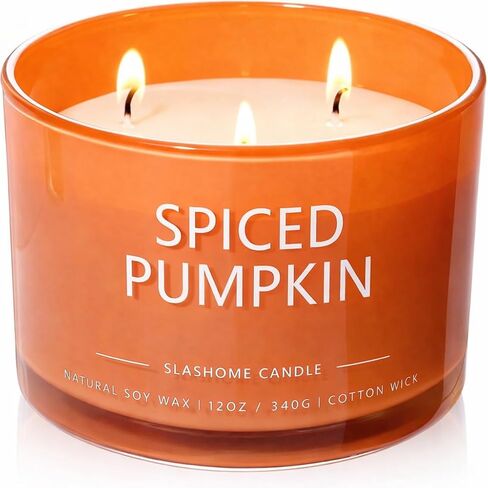 Sandalwood & Patchouli Scented Candle, Luxury Large 3 Wick Soy Candle 12 Oz, 60+ Hour Long Lasting Clean Burn, Elegant Aromatherapy Home Decor, Housewarming & Birthday Gift for Men & Women in Saudi Arabia