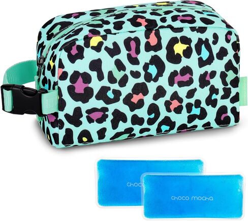 Choco Mocha Snack Bag for Kids Small Cooler Bags Insulated & Freezable Snack Bag For School Toddler Snacks Bag, Car Blue in Saudi Arabia