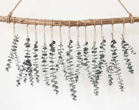 10 PCS Dried Eucalyptus Stems for Shower 15-16" Real Leaves Branches for Vase Filler, Home Bathroom Wedding Arrangement Decor, 100% Natural Fresh Greenery Hanging Preserved Eucalyptus Plant in Saudi Arabia