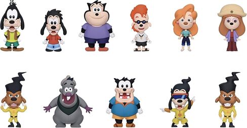 Disney Goofy Movie 3D Foam Bag Clip, Series 74 – Blind Bag (ONE Random Figure) Character Keychain/Backpack Accessory | Official Licensed Merchandise in Kuwait