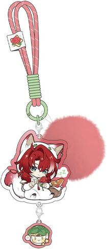 HOYOVERSE Honkai: Star Rail Boys' Dorm Chibi Plush Series Acrylic Keychain - Aventurine in Saudi Arabia