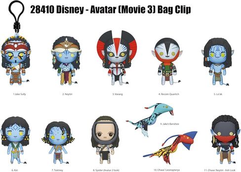 Disney Avatar Movie 3 3D Foam Bag Clip – Blind Bag (ONE Random Figure) Character Keychain/Backpack Accessory | Official Licensed Merchandise in Kuwait
