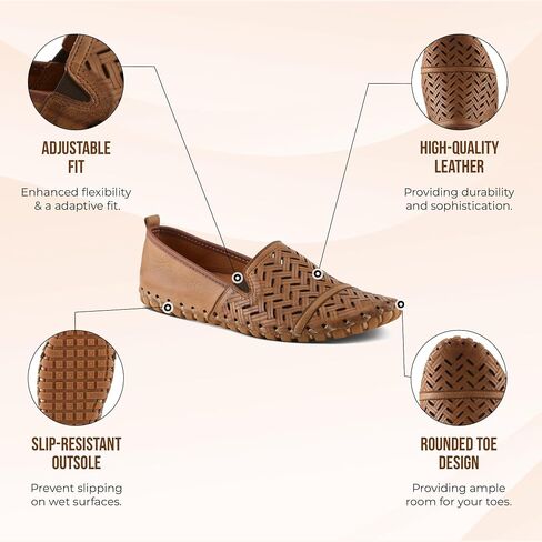 Spring Step Kapri Women's Leather Loafers with Arch Support & Removable Insole in Kuwait